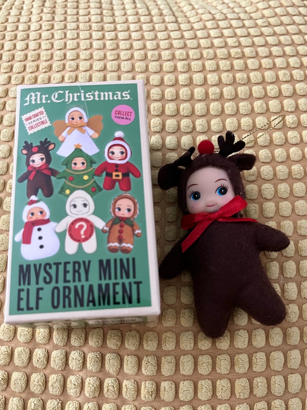 Mr Christmas Dash Mini Elf Ornament Blind Box New